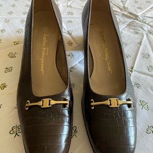 Salvatore Ferragamo Brown Pumps